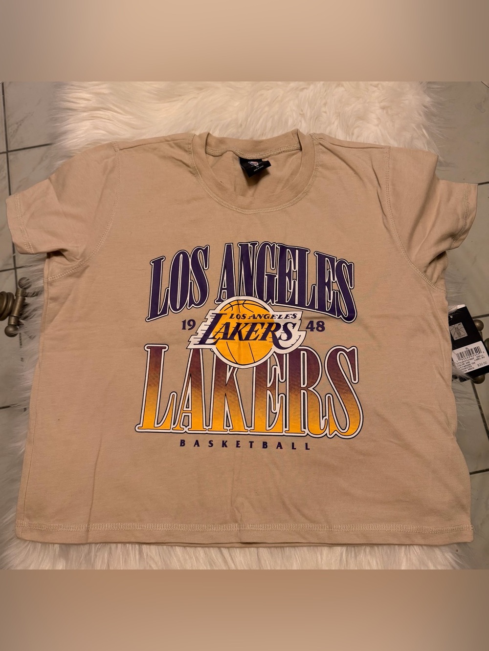 Los Angeles Lakers Graphic Tee - Beige